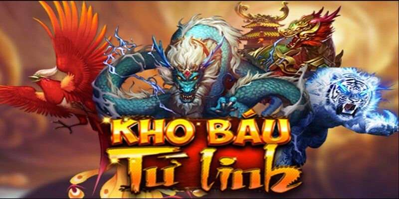 Hình ảnh linh vật rực rỡ dẫn lối người chơi vào kho báu Tứ Linh