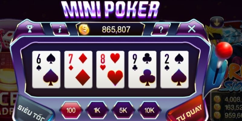 Mini Poker PG88 kết hợp giữa hai kiểu trò chơi