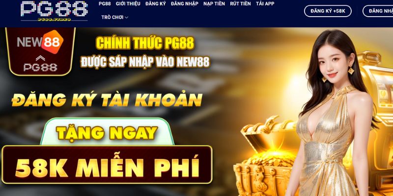 Giao diện PG88 với thiết kế hiện đại và thân thiện